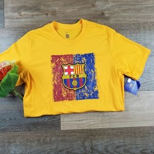Soccer FC Barcelona Color Logo T-shirt Size l Men